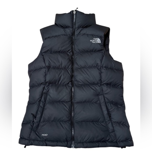 The North Face Jackets & Blazers - The North Face Retro Nuptse Logo Down Vest Sz S Black 700 Fill